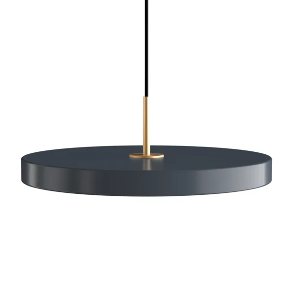 Asteria | pendellampe by UMAGE in Anthracite Grey, Brass Top, Medium – product photo