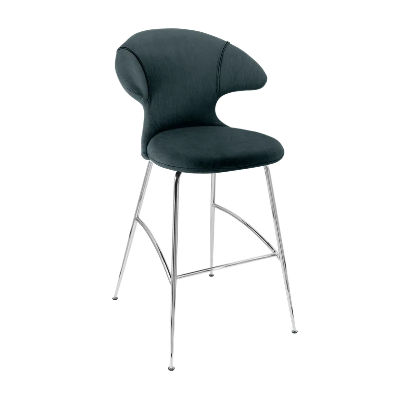 Time Flies | barstol by UMAGE in Quantum Blue, Chrome – product photo