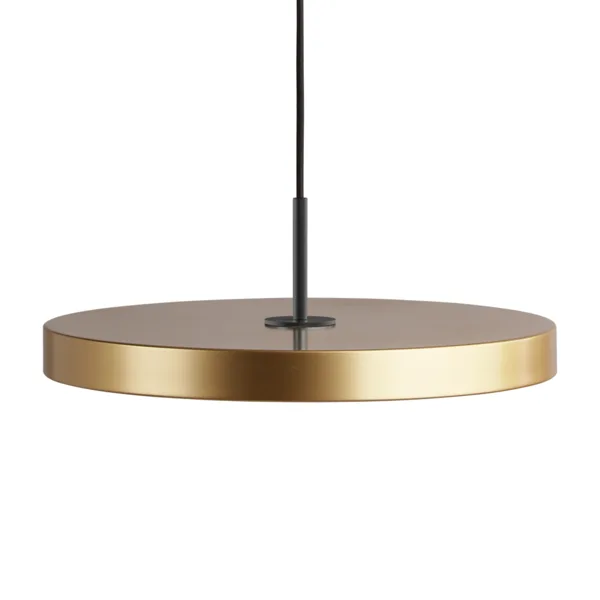 Asteria | pendellampe by UMAGE in Brass, Black Top, Medium – product photo