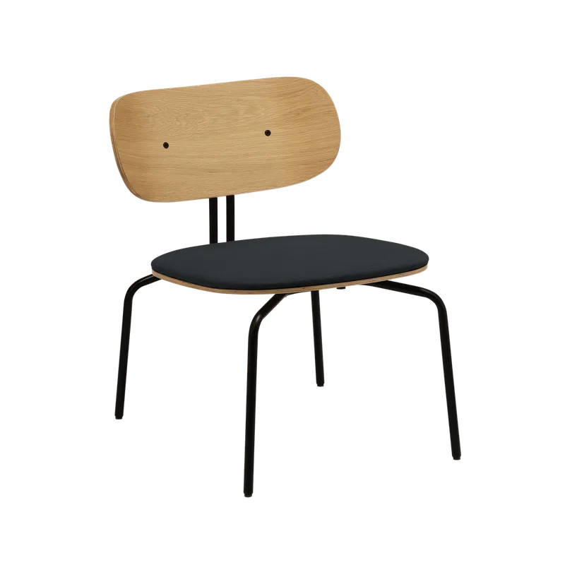 Curious | loungestol by UMAGE in Shadow, Black – product photo