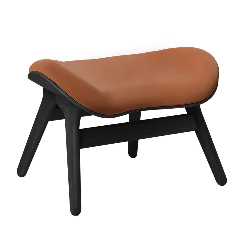 A Conversation Piece | ottoman by UMAGE in Black Oak, Dunes Rust – product photo
