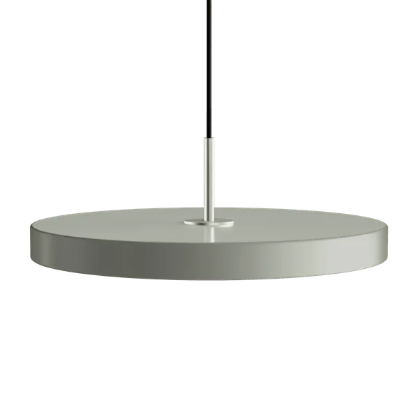 Asteria | pendellampe by UMAGE in Nuance Olive, Steel Top, Medium – product photo