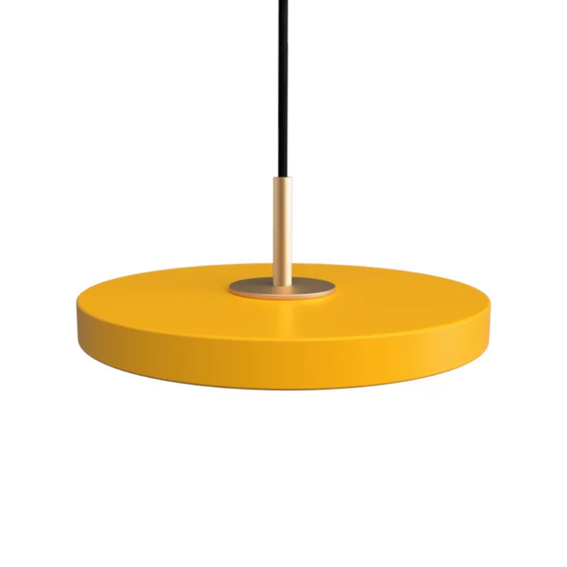 Asteria Micro | pendellampe van UMAGE in Saffron Yellow, Brass Top – productfoto