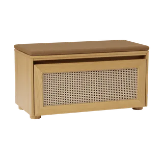 Hideaway | bænk de UMAGE en Venetian Cane door, Sugar Brown – photo du produit 2 sur 2