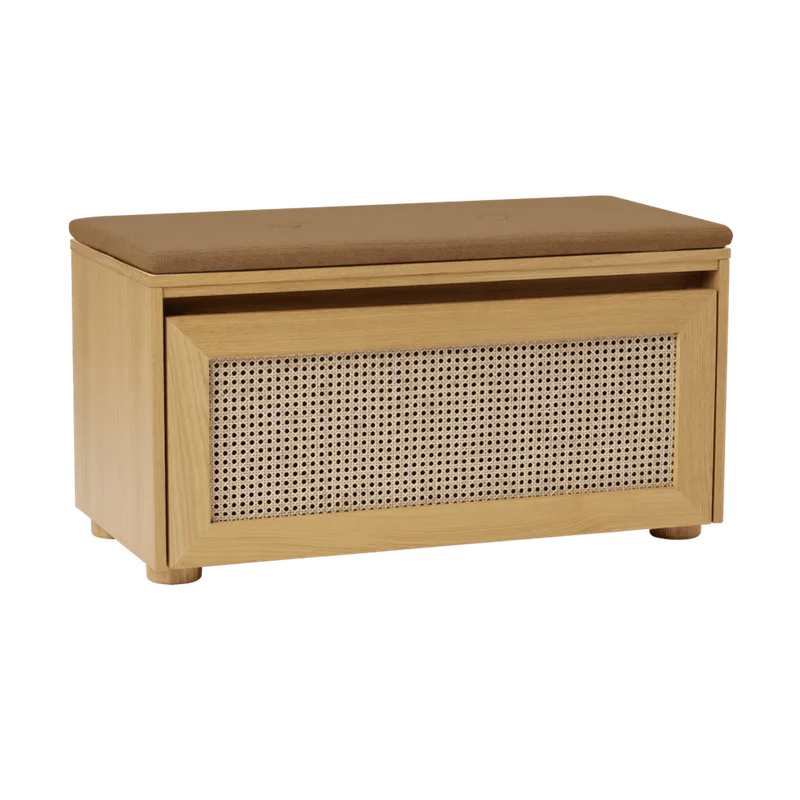Hideaway | bænk de UMAGE en Venetian Cane door, Sugar Brown – photo du produit 2 sur 2