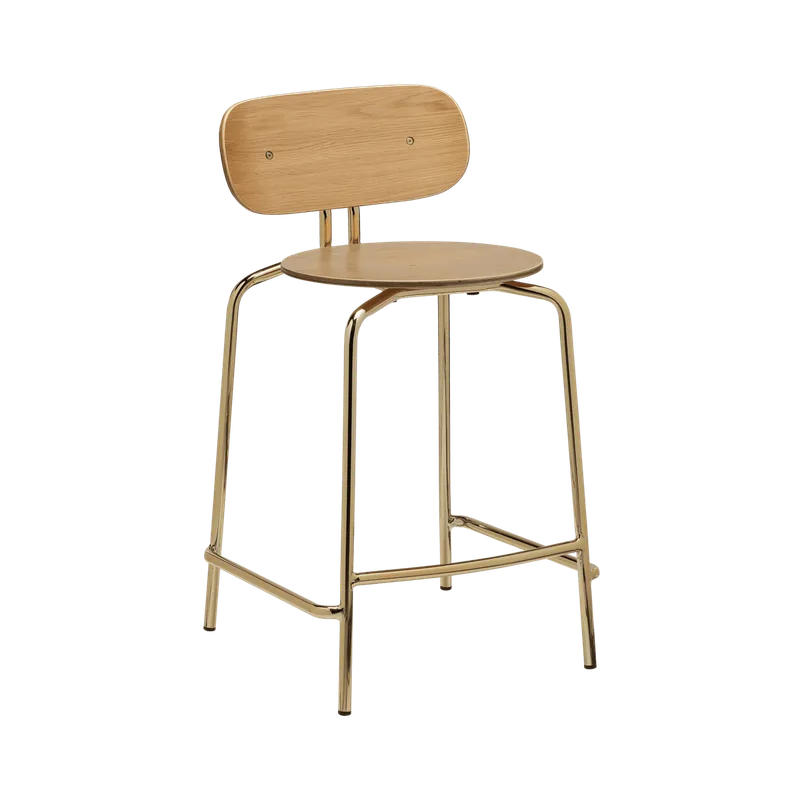 Curious | counterstol by UMAGE in Oak, Brass – product photo