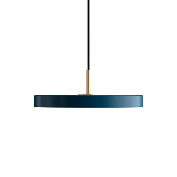 Asteria | pendellampe van UMAGE in Petrol Blue, Brass Top, Mini – productfoto