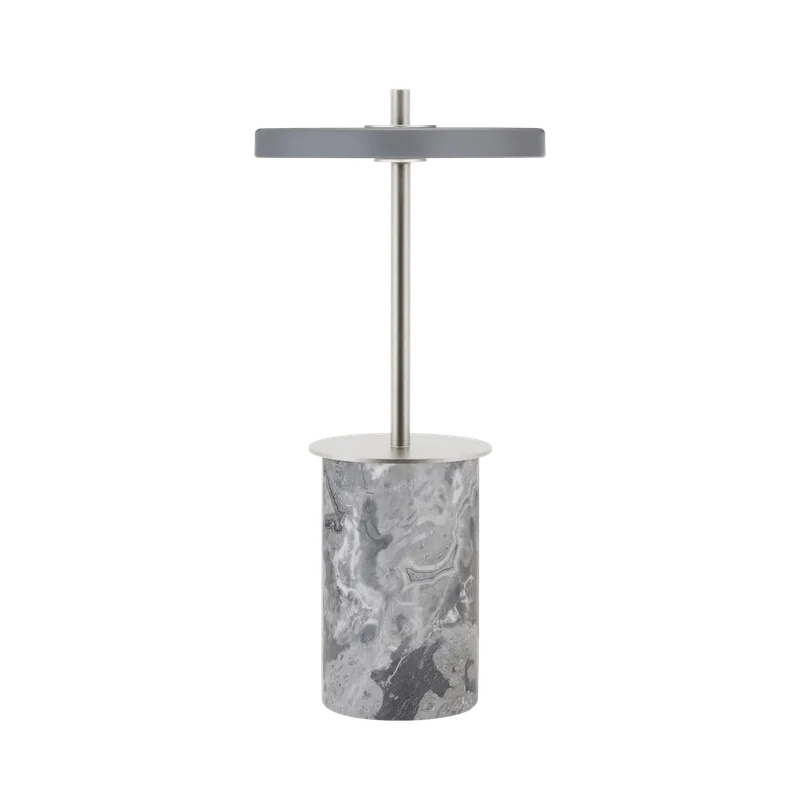 Asteria Move Mini | bærbar lampe by UMAGE in Grey marble steel – product photo