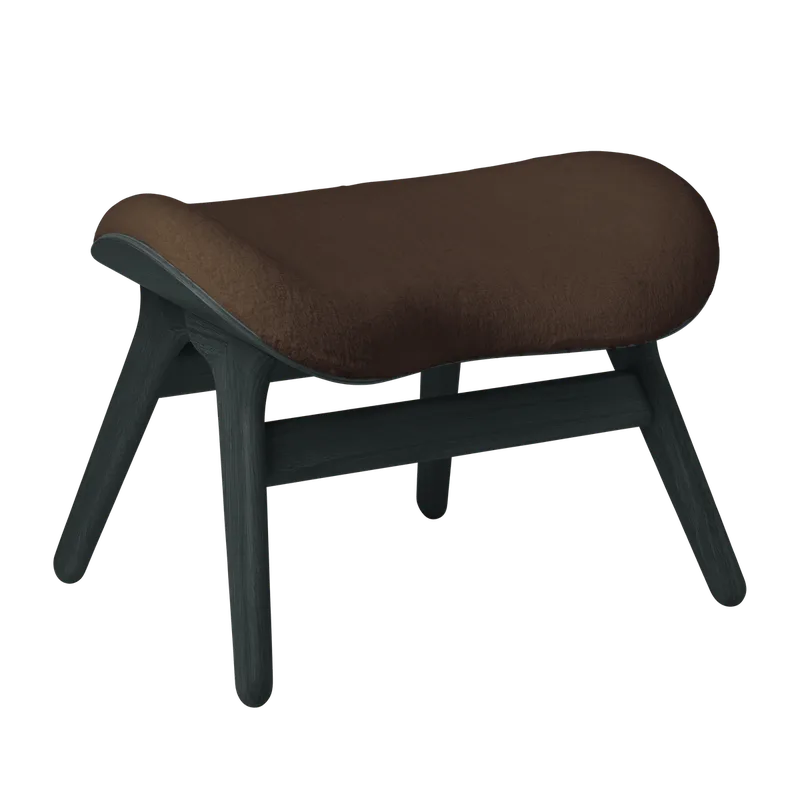 A Conversation Piece | ottoman by UMAGE in Black Oak, Teddy Brown – product photo