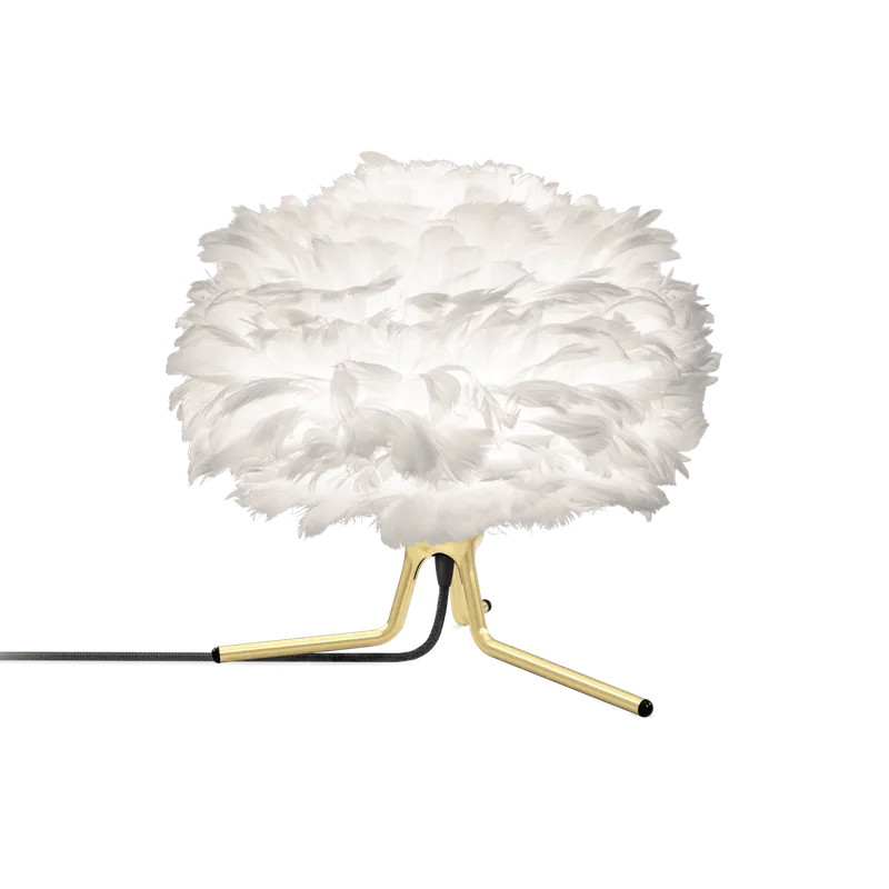Eos mini | bordlampe von UMAGE in Tripod base, Brushed brass – Produktfoto