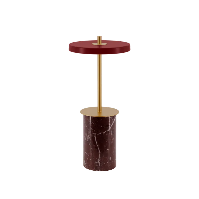 Asteria Move Mini | bærbar lampe de UMAGE en Red Marble – photo du produit