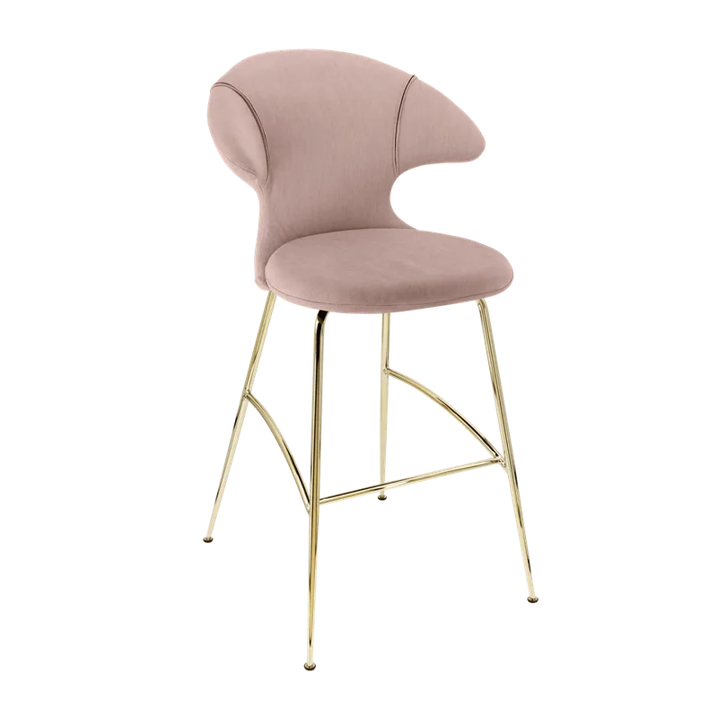 Time Flies | barstol van UMAGE in Stone Rose, Brass – productfoto