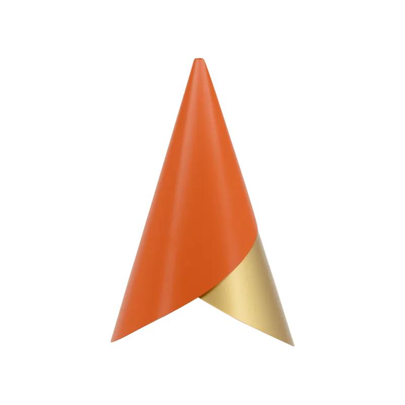 Cornet | lampeskærm van UMAGE in Nuance Orange/Brass – productfoto
