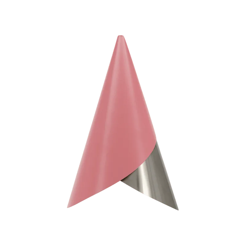 Cornet | lampeskærm de UMAGE en Nuance Rose/Steel – photo du produit
