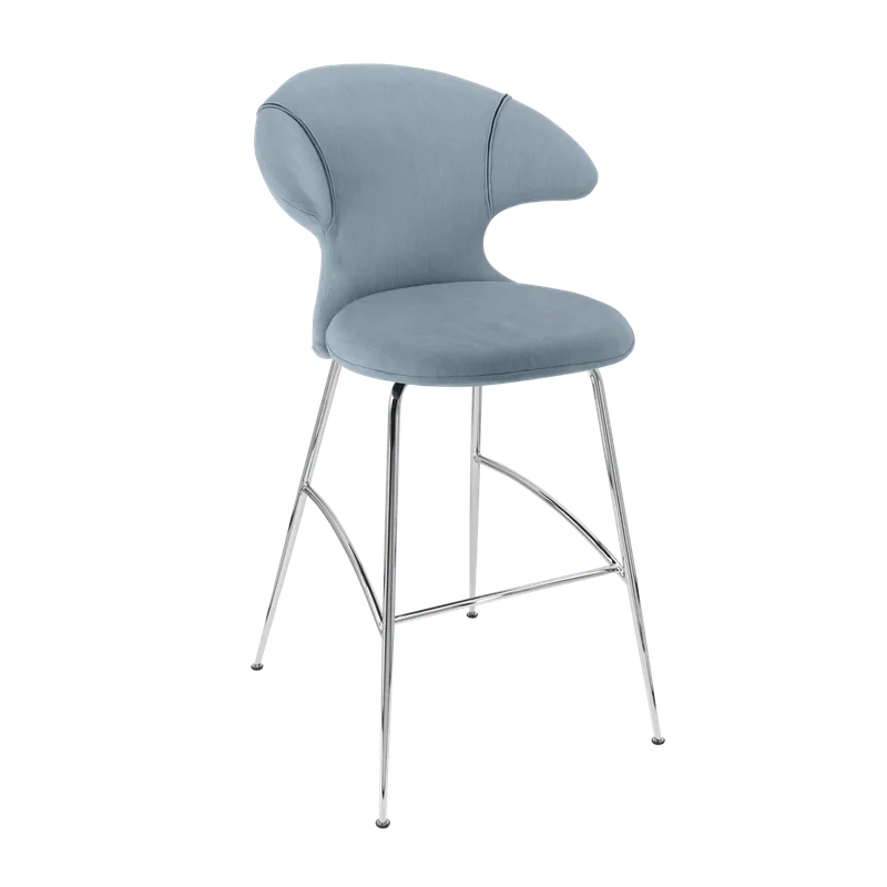 Time Flies | barstol van UMAGE in Bright Skies, Chrome – productfoto