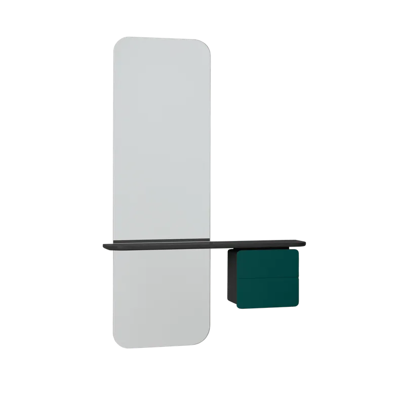 One More Look | Spejl by UMAGE in Black Oak, Forest Green – product photo