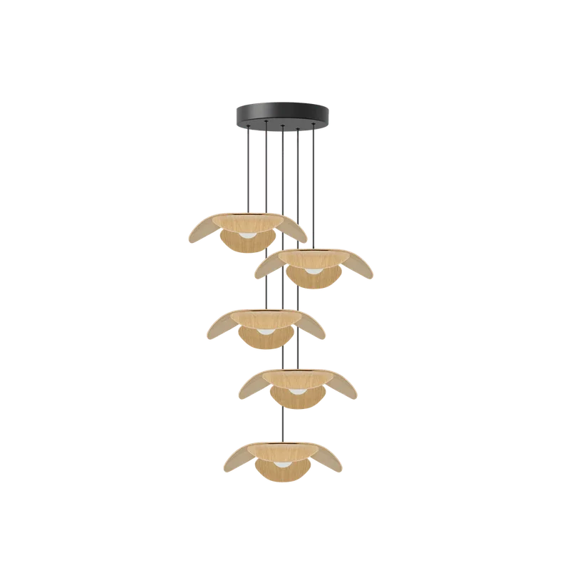 Forget Me Not cluster 5 | lampesæt by UMAGE in Oak, Medium – product photo