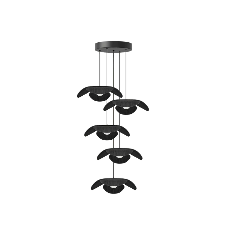 Forget Me Not cluster 5 | lampesæt by UMAGE in Black oak, Medium – product photo