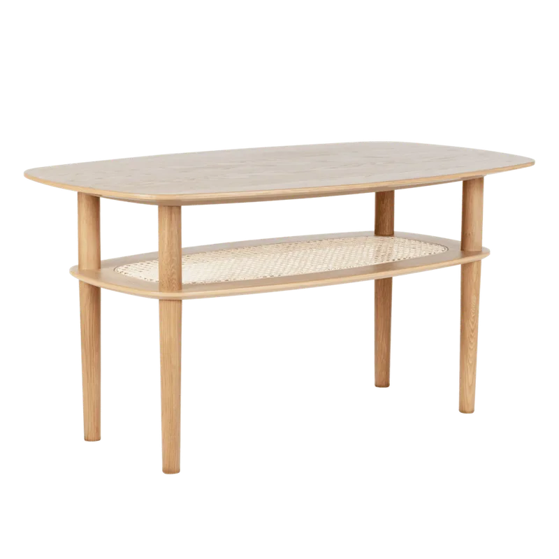 Together Sleek Rectangle | coffee table van UMAGE in Oak, Tall – productfoto