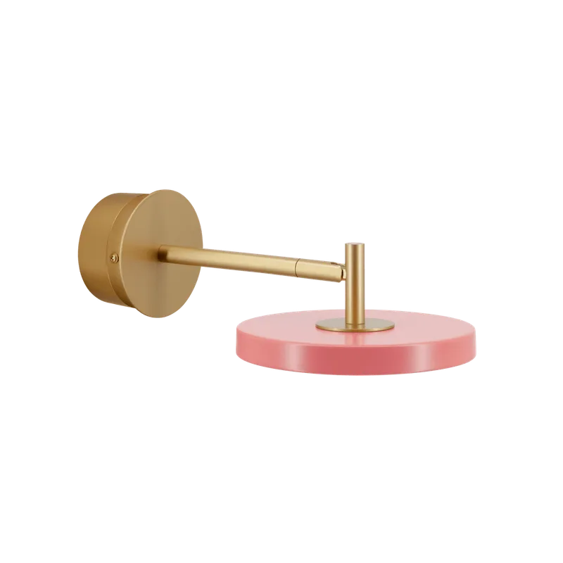 Asteria Short | væglampe by UMAGE in Brass, Nuance Rose, Hardwired – product photo