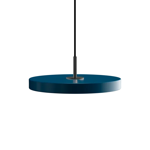 Asteria | pendellampe by UMAGE in Petrol Blue, Black Top, Mini – product photo
