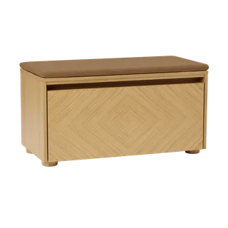 Hideaway | bænk by UMAGE in Grid door, Sugar Brown – product photo 2 of 2