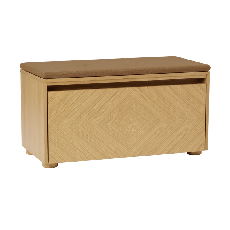 Hideaway | bænk by UMAGE in Grid door, Sugar Brown – product photo 2 of 2