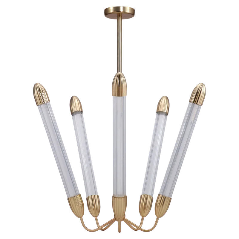 Lemon Squeeze Penta | pendellampe de UMAGE en Plated Brass, Long – photo du produit