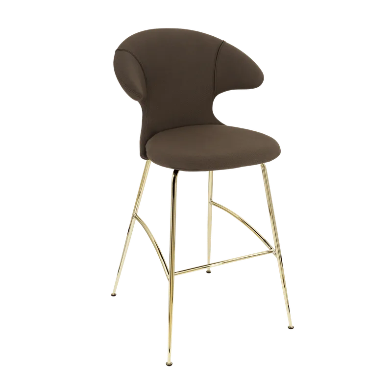 Time Flies | barstol by UMAGE in Mocca, Brass – product photo