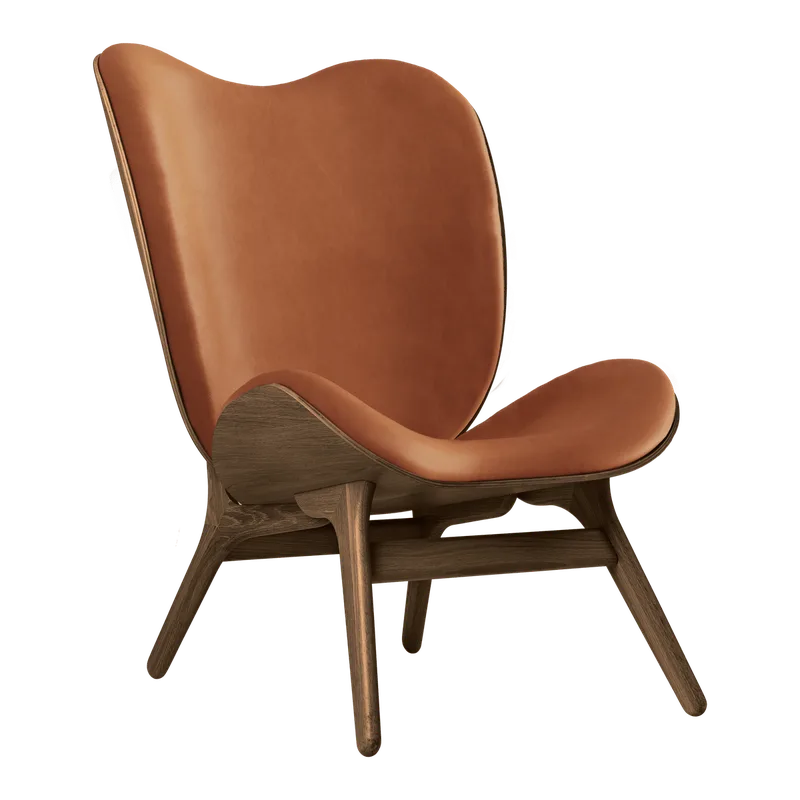 A Conversation Piece | loungestol, høj by UMAGE in Dark Oak, Dunes Rust – product photo