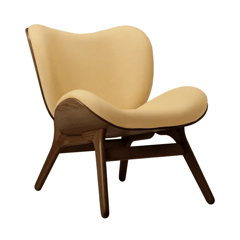 A Conversation Piece | loungestol, lav by UMAGE in Dark Oak, Summer Shine – product photo