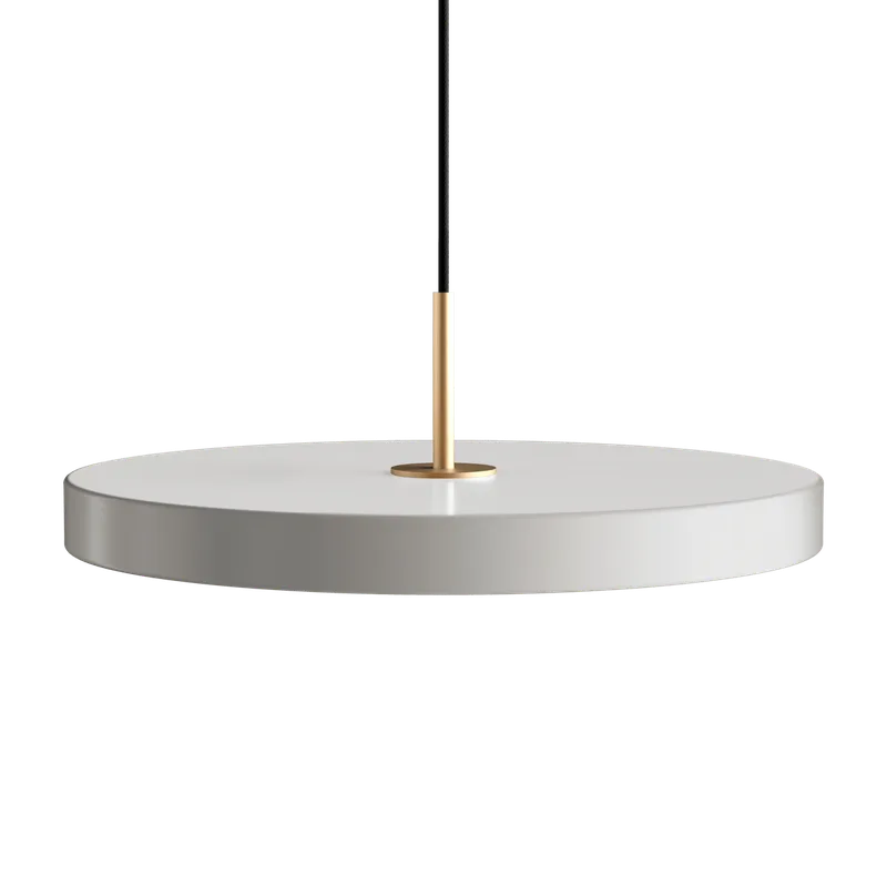 Asteria Plus | pendellampe van UMAGE in Nuance Mist, Brass Top, Medium – productfoto