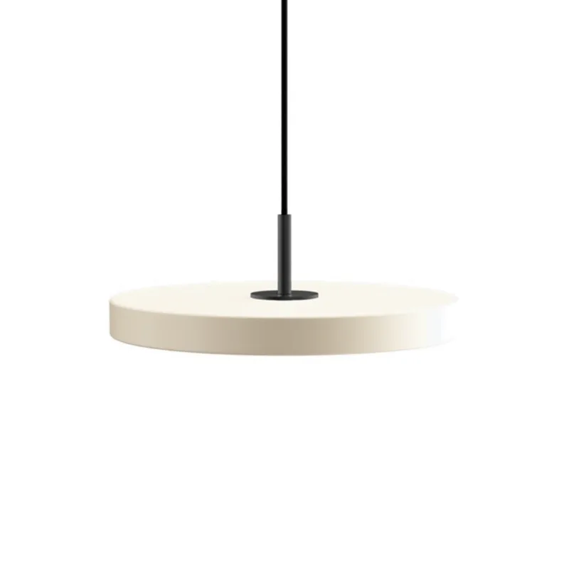 Asteria Plus | pendellampe by UMAGE in Pearl White, Black Top, Mini – product photo