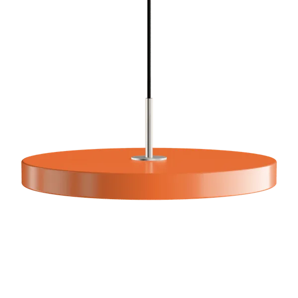 Asteria | pendellampe by UMAGE in Nuance Orange, Steel Top, Medium – product photo