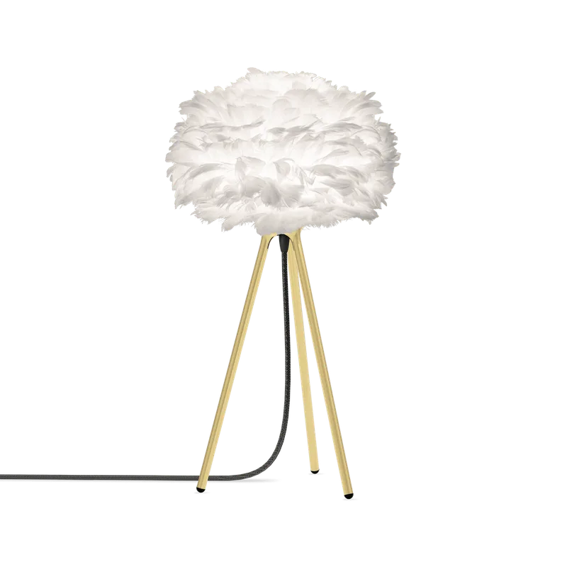 Eos mini | bordlampe von UMAGE in Tripod table, Brushed brass – Produktfoto