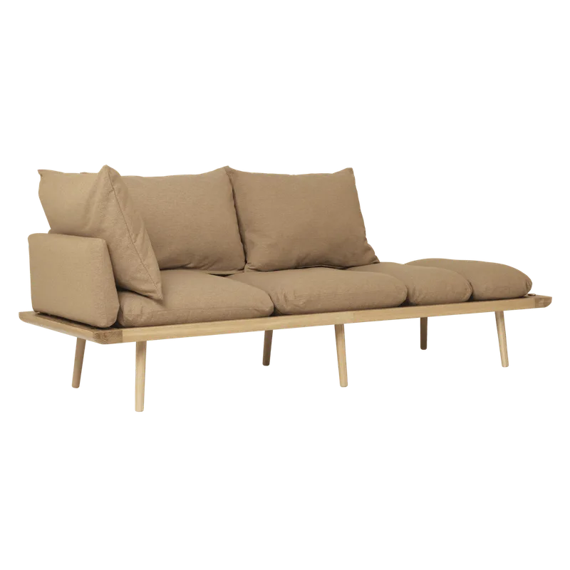Lounge Around | 3-personers von UMAGE in Oak, Sugar Brown – Produktfoto