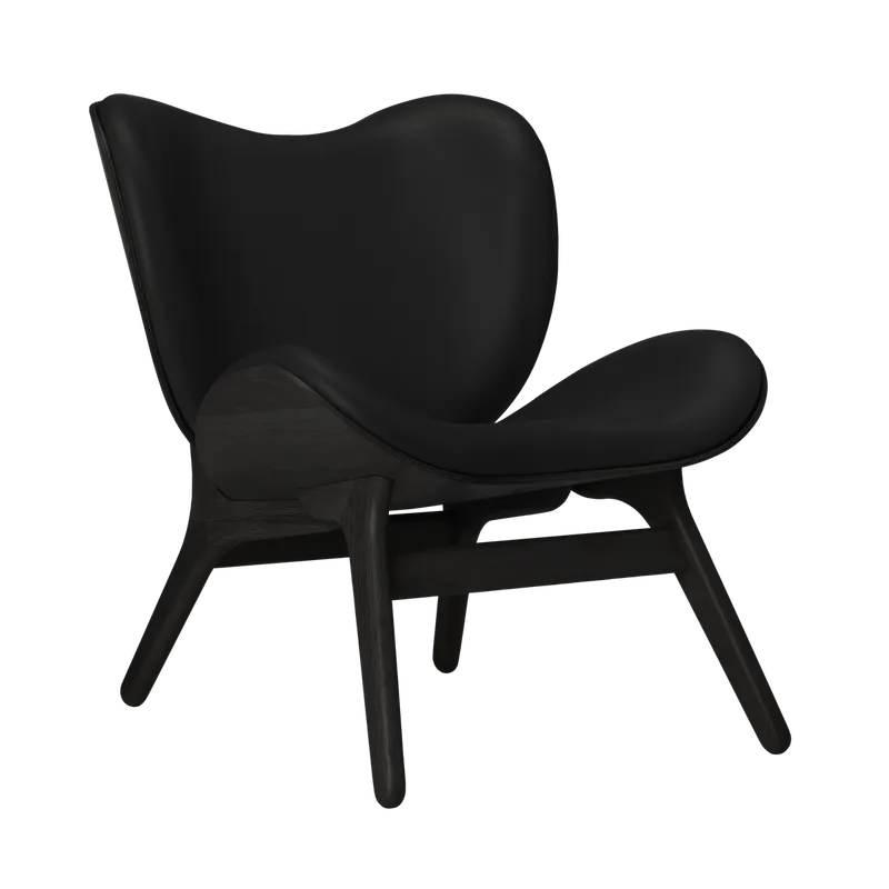 A Conversation Piece | loungestol, lav by UMAGE in Black Oak, Black – product photo