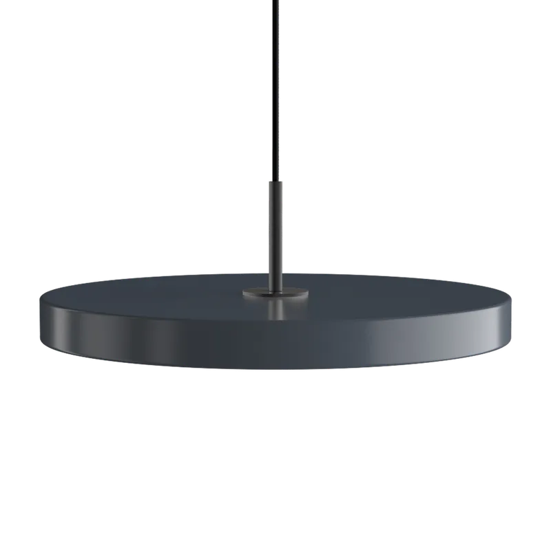 Asteria Plus | pendellampe by UMAGE in Anthracite Grey, Black Top, Medium – product photo