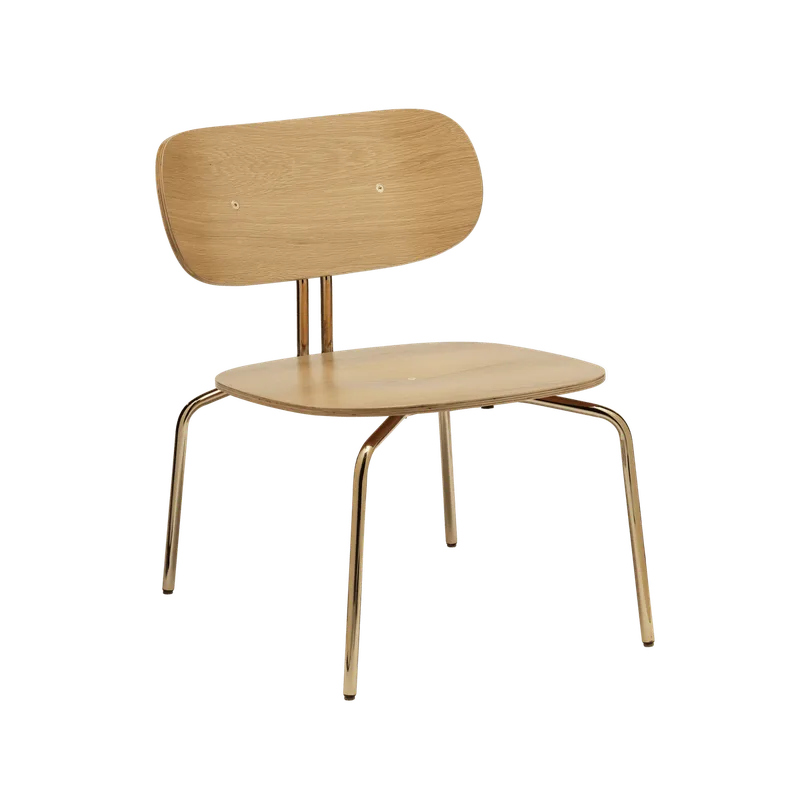 Curious | loungestol by UMAGE in None, Brass – product photo