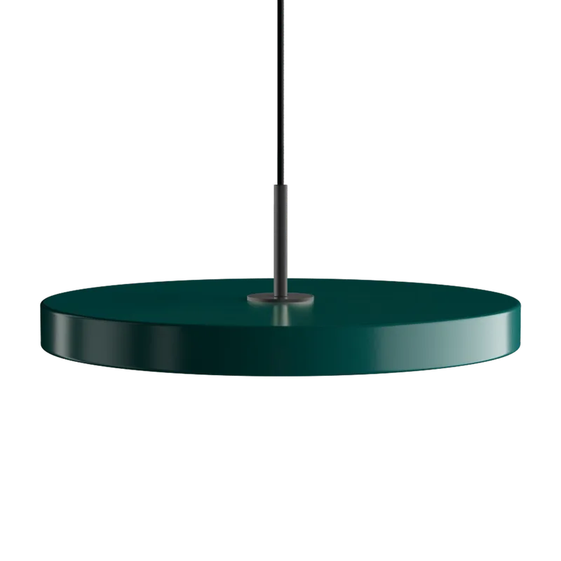 Asteria Plus | pendellampe van UMAGE in Forest Green, Black Top, Medium – productfoto