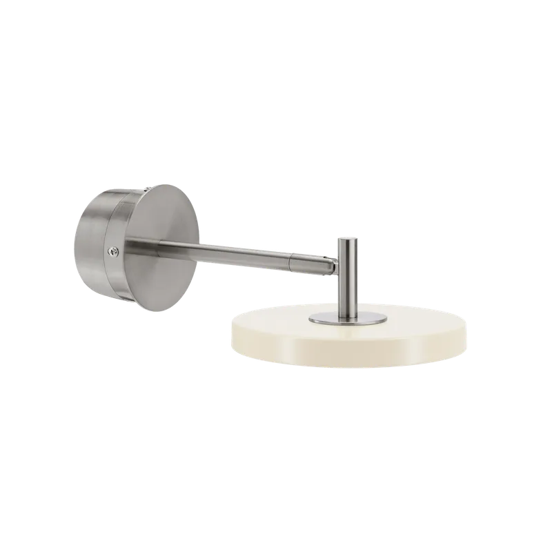 Asteria Short | væglampe by UMAGE in Steel, Pearl White, Hardwired – product photo