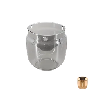 Acorn Glass | reservedel by UMAGE in Amber Brass – product photo 2 of 2