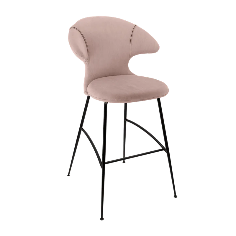Time Flies | barstol by UMAGE in Stone Rose, Black – product photo