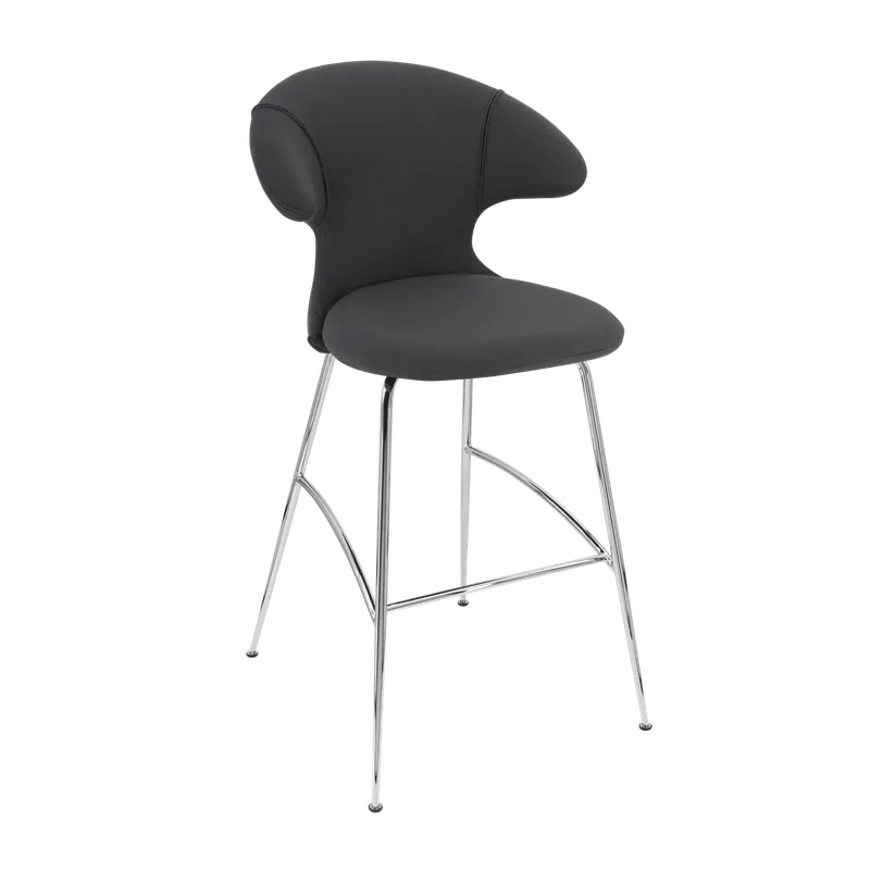 Time Flies | barstol by UMAGE in Shadow, Chrome – product photo