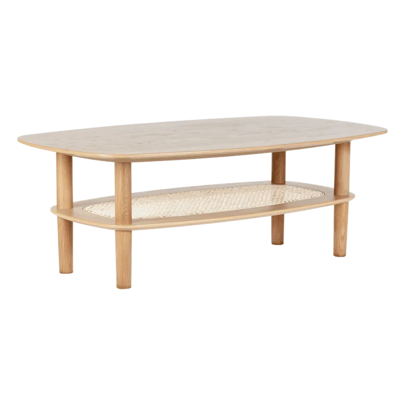Together Sleek Rectangle | coffee table by UMAGE in Oak, Low – product photo