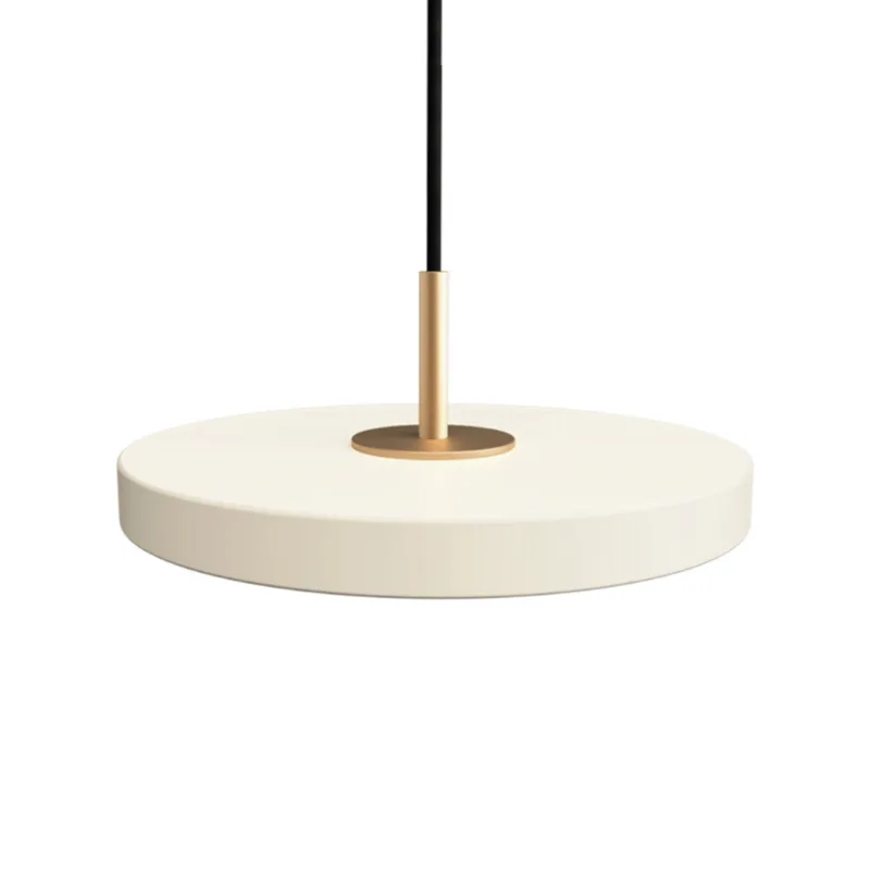 Asteria Micro | pendellampe by UMAGE in Pearl White, Brass Top – product photo