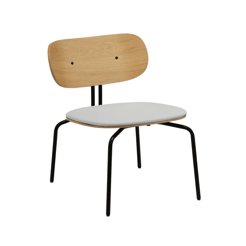Curious | loungestol by UMAGE in Sterling, Black – product photo