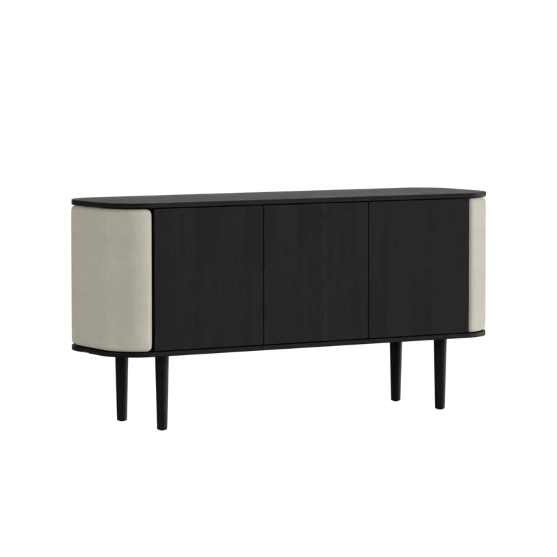 Treasures | 3-dørs skab van UMAGE in Black Oak, White Sands – productfoto
