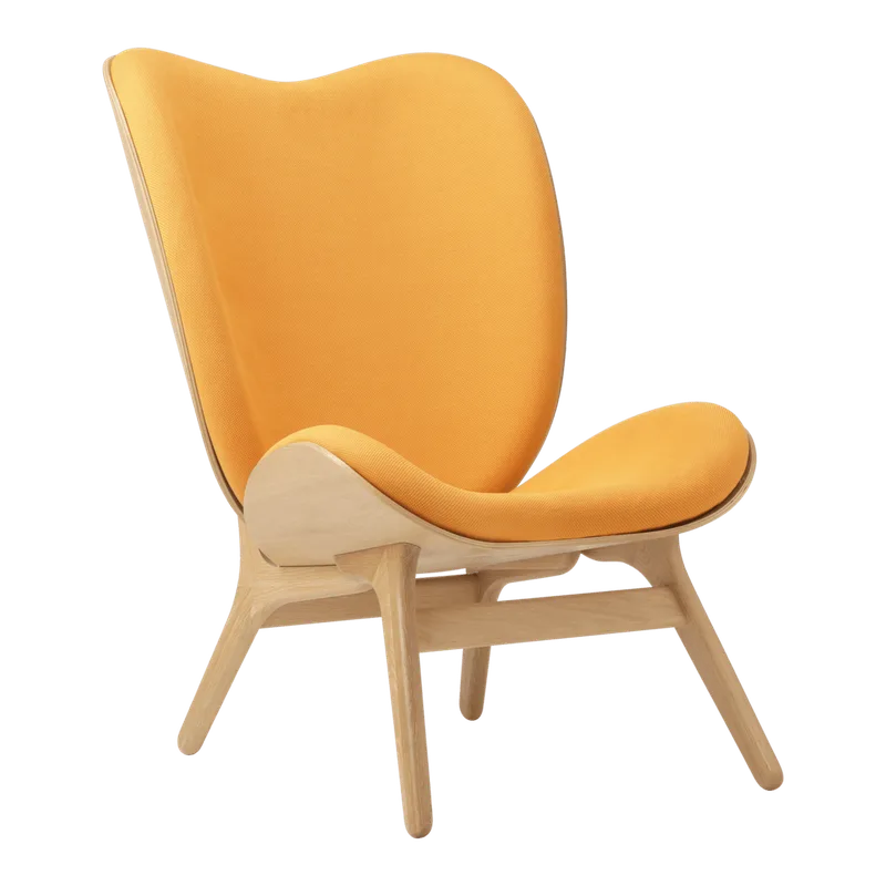 A Conversation Piece | loungestol, høj by UMAGE in Oak, Tangerine – product photo