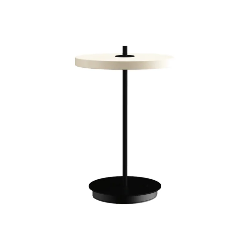 Asteria Move | bærbar lampe by UMAGE in Pearl White/Black Stem – product photo